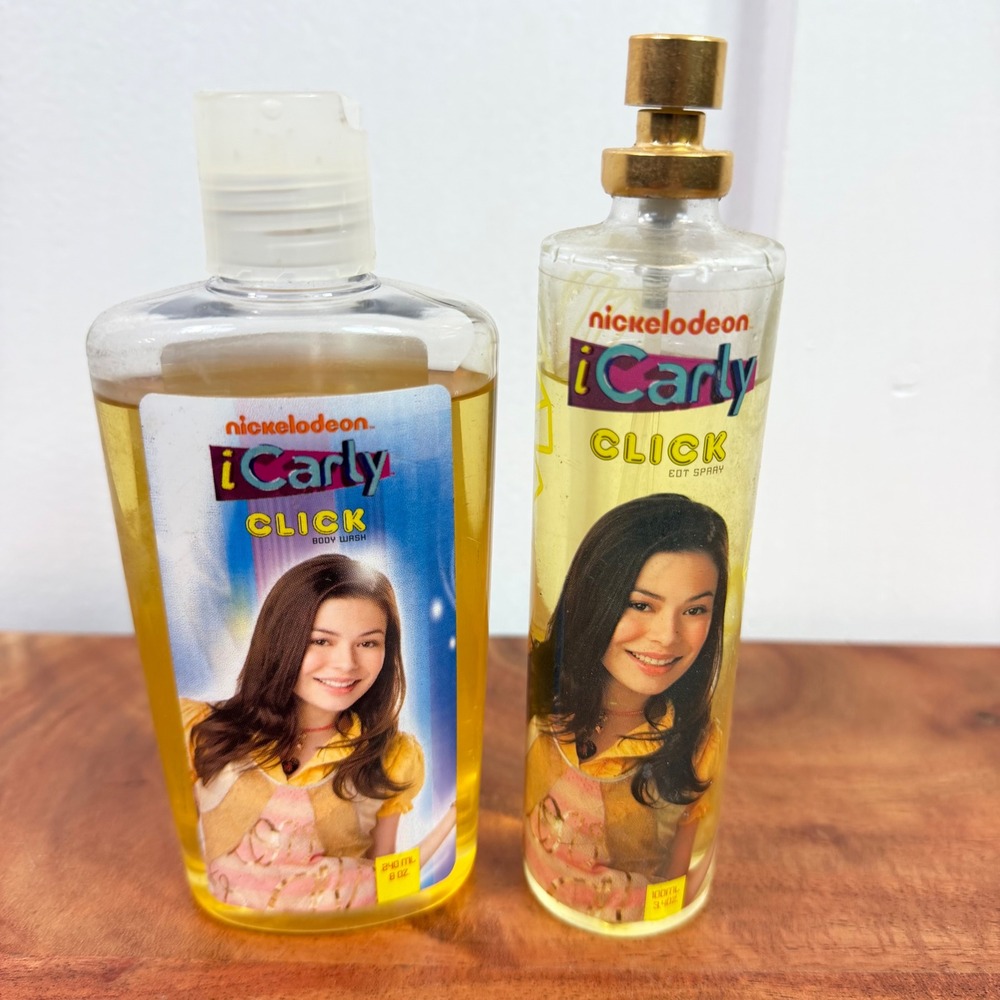 Nickelodeon iCarly Click Body Wash & Body Spray Set Vintage 2010s Nostalgia used